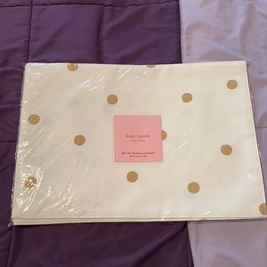Kate Spade Gold Scatter Dot set of 4 placemats
